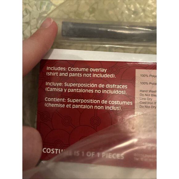 Disguise Pokemon Ultra Ball Costume Kids One Size Pikachu Pokeball Outfit - Picture 7 of 9